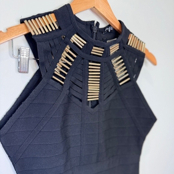 Fashion Nova Bandage Midi Black Dress (M) - Picture 4 of 8